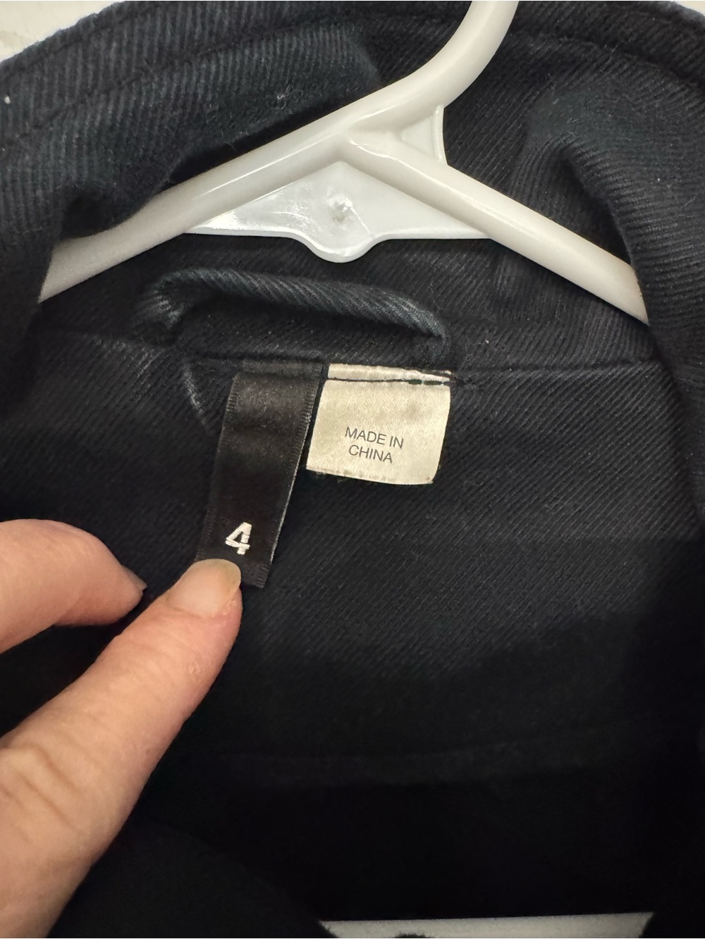 H&M Black Double-Breasted Trench Jacket - Picture 3 of 3
